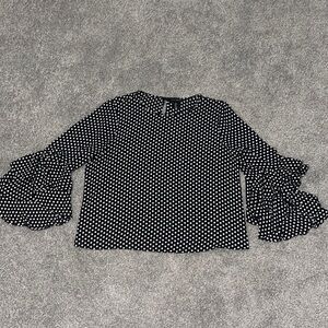 Willi Smith Polka Bell Sleeve Shirt